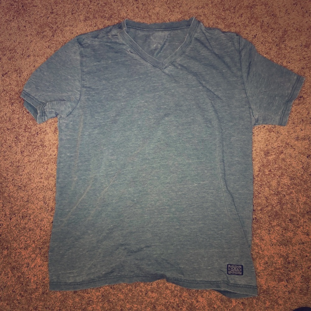 Flag and Anthem V Neck Tee
